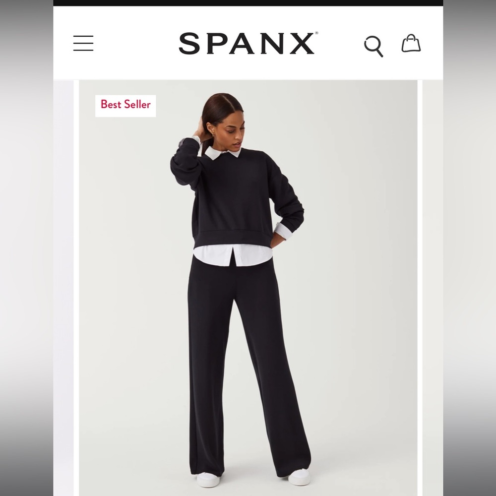 Spanx Xl wide leg joggers relaxed wear, worn a couple of times no flaws